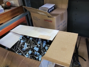 LOT TO INCLUDE: (1 BOX+ 10) STEEL BRUSHES, (4) WALDES TRUARC PLIERS, (6) MILFORD SANFLEX DRAGON SAW BLADES, (1 BOX) DUST MASKS. LOADING & HANDLING FEE $15-4553